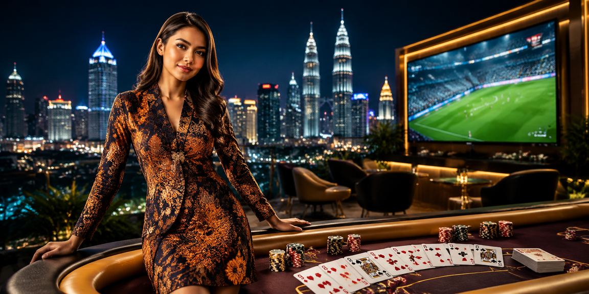 Pertaruhan bola sepak di Petaling Jaya dengan motif batik